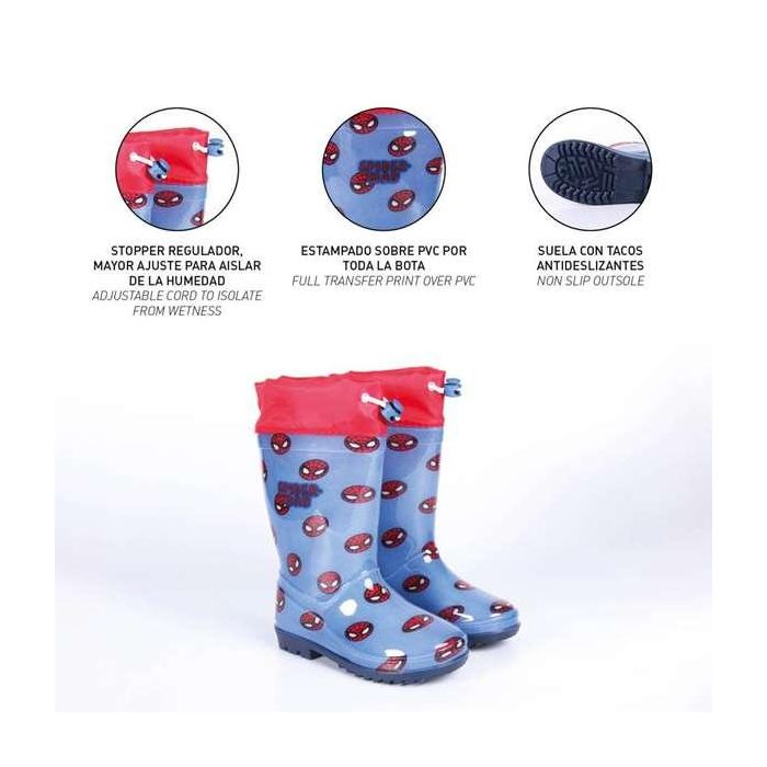 Botas de Agua Infantiles Spider-Man Azul 29 4 Botas de Agua Infantiles Spider-Man Azul 29 4