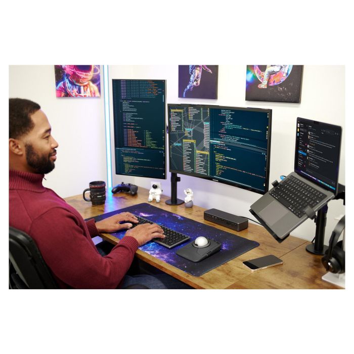 Kensington Auriculares Gaming H3000 PROVC, Diadema Bluetooth 5.2, Negro, 60h Batería, Cancelación Ruido, Micrófono Boom, USB-C, Para PC, PS, Xbox, Android, iOS