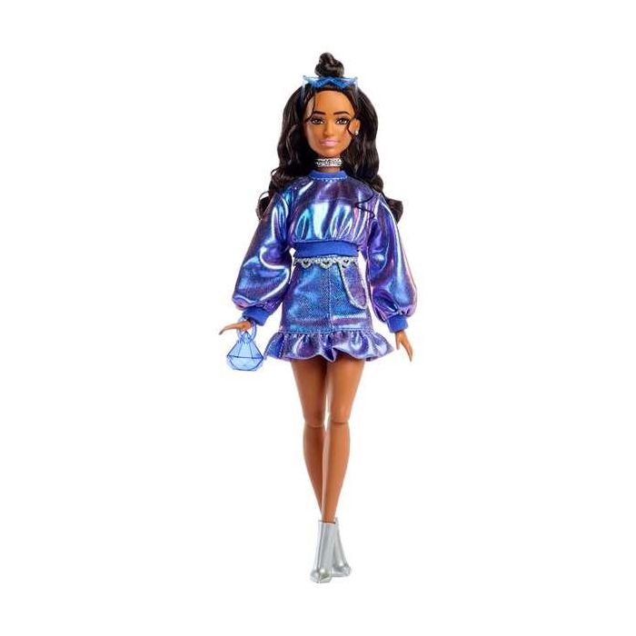 Mattel Barbie Muñeca Deluxe Metallic con Jersey Azul 1 Mattel Barbie Muñeca Deluxe Metallic con Jersey Azul 1