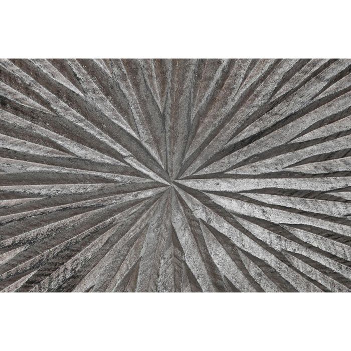 Decoración de Pared DKD Home Decor 3D 121,5 x 2,5 x 122 cm Plateado Moderno 1