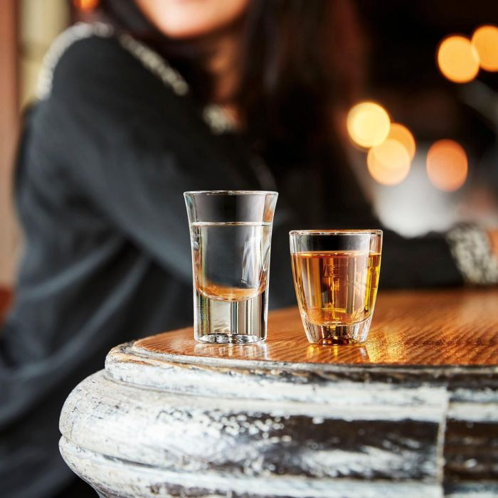 Caja 6 Vasos Altos Licor Vidrio Hot Shot Arcoroc 3,4 cL 3