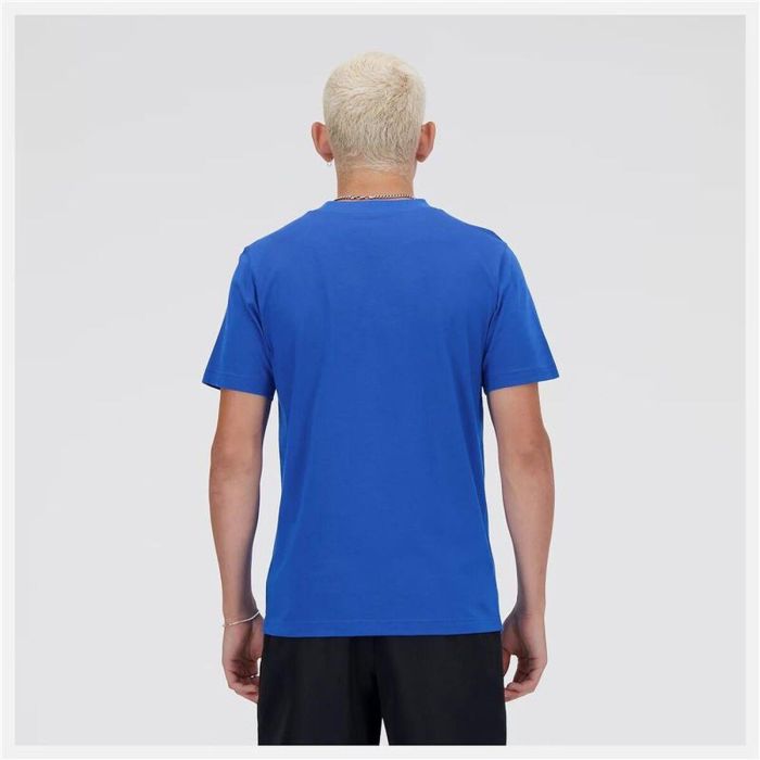 Camiseta de Manga Corta Hombre New Balance Sport Essentials Logo Azul 11-12 Años 3
