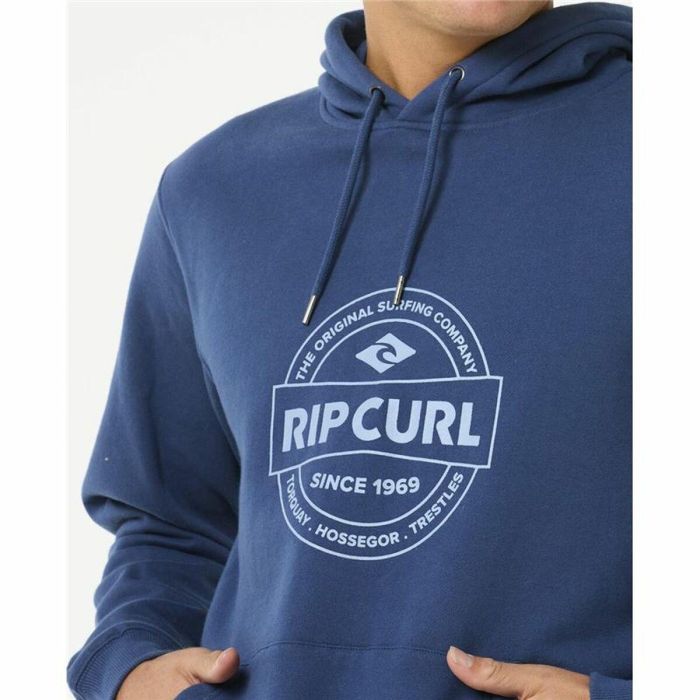 Sudadera con Capucha Hombre Rip Curl Stapler Hood Azul 2 Sudadera con Capucha Hombre Rip Curl Stapler Hood Azul 2