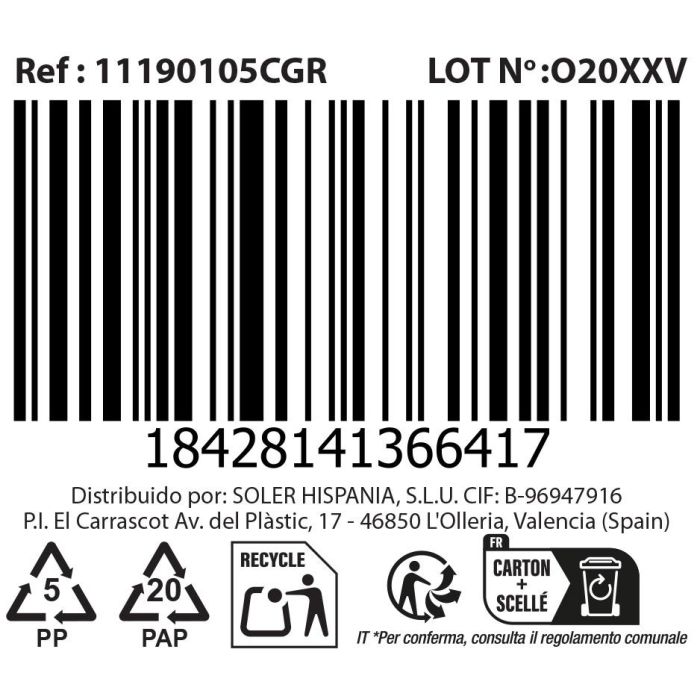 La Mediterranea Set 2 Tazas Cafe Con Leche Nairad 21 cl 7