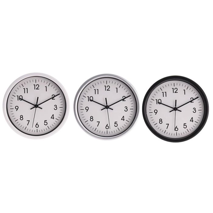Reloj de pared redondo fondo blanco Ø20x4cm colores/modelos surtidos 1