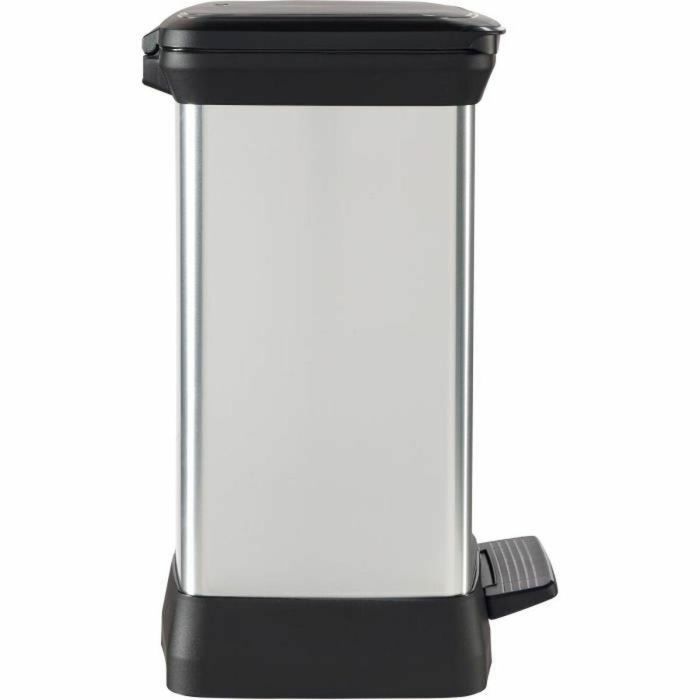 Curver CUR3253922164245 Cubo de Basura Rectangular Deco Bin 50L Gris Metalizado 39x29x51 cm Diseño Elegante 3 Curver CUR3253922164245 Cubo de Basura Rectangular Deco Bin 50L Gris Metalizado 39x29x51 cm Diseño Elegante 3