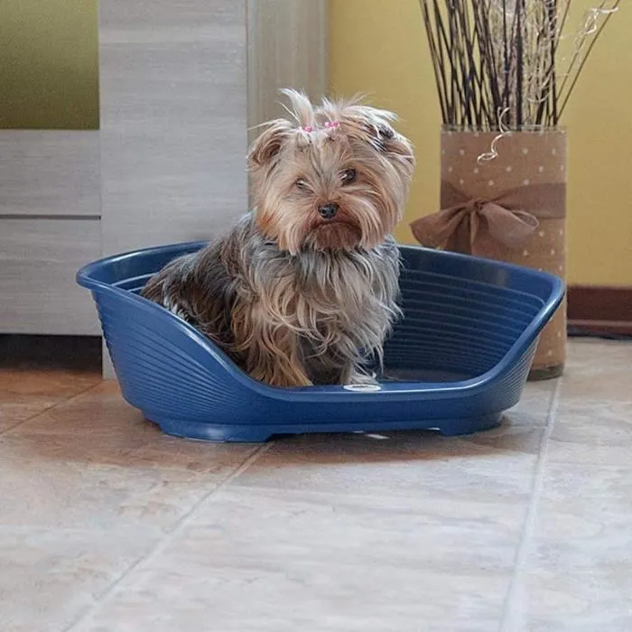 Ferplast Cama Plástico Siesta Deluxe 2 para Perro y Gato Gris 2