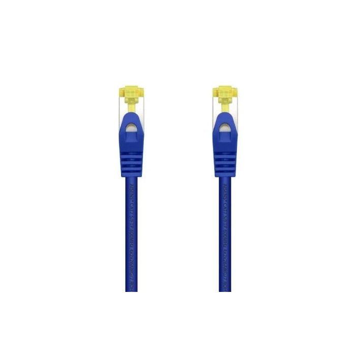 AISENS - CABLE DE RED LATIGUILLO RJ45 LSZH CAT.7 600 MHZ S/FTP PIMF AWG26, AZUL, 25CM