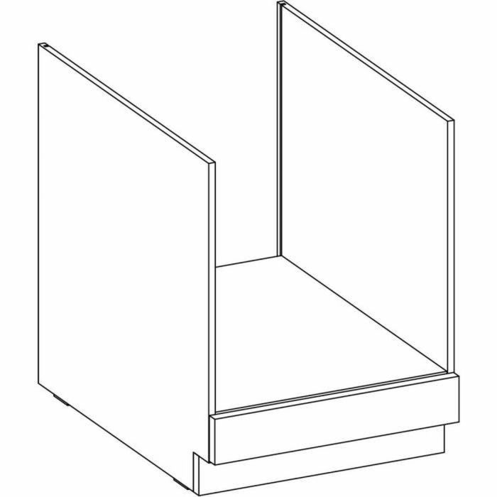 Mueble bajo para horno empotrado con encimera - Gris mate - L 60 x P 51,6 x H 85 cm - LASSEN 1 Mueble bajo para horno empotrado con encimera - Gris mate - L 60 x P 51,6 x H 85 cm - LASSEN 1