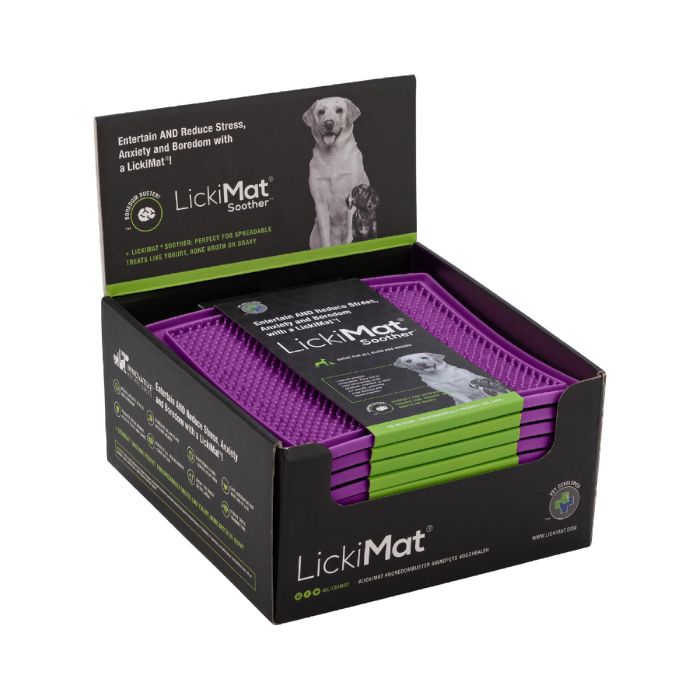 Lickimat Classic Soother Perro Morado para Mascotas Apáticas o Aburridas 2