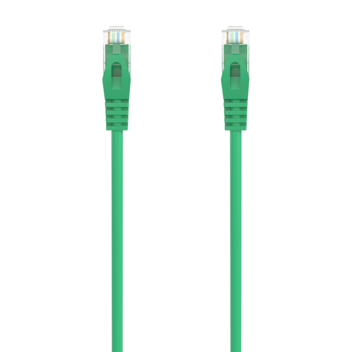 AISENS Cable de Red Latiguillo RJ45 Cat.6A UTP AWG24 LSZH 500 Mhz, Verde, 1.0 Metro