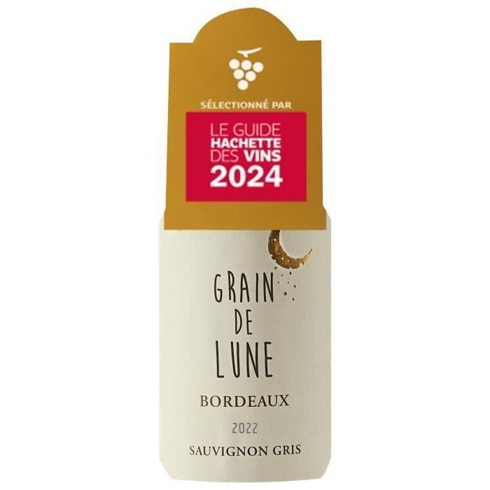 Grain de Lune 2022 Bordeaux Sauvignon Gris - Vino blanco seco de Burdeos 1