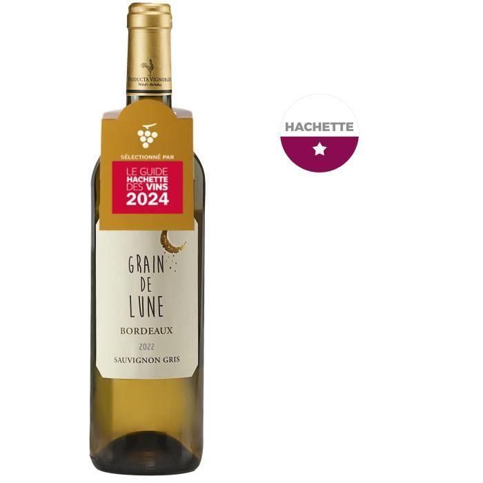 Grain de Lune 2022 Bordeaux Sauvignon Gris - Vino blanco seco de Burdeos