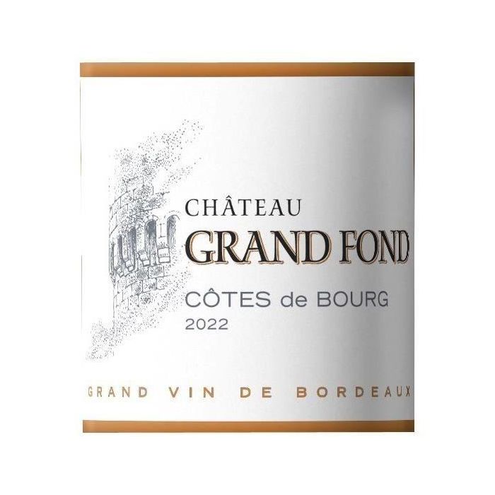 Château Grand Fond 2022 Côtes de Bourg - Vino tinto Burdeos 1