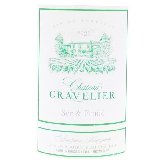 Château Gravelier 2023 Burdeos - Vino blanco de Burdeos 1