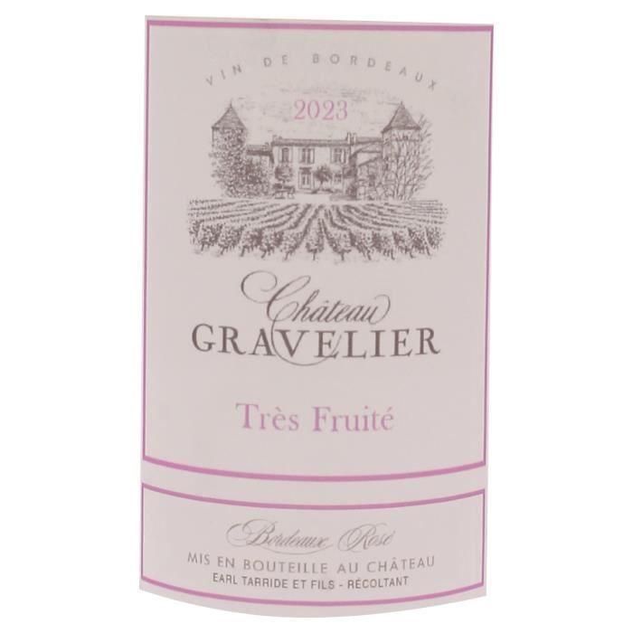 Château Gravelier 2023 Burdeos - Vino rosado de Burdeos 1