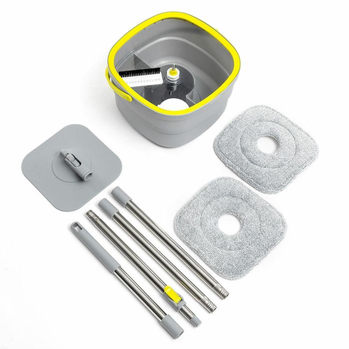 Mopa Giratoria con Autolimpieza y Cubo Separador Selimop InnovaGoods 1 Mopa Giratoria con Autolimpieza y Cubo Separador Selimop InnovaGoods 1