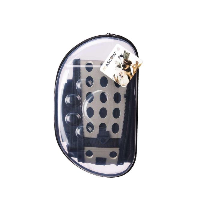 Transportin Transparente Gris Pequeño Mascow 37X22CM (6 Unidades) 2 Transportin Transparente Gris Pequeño Mascow 37X22CM (6 Unidades) 2