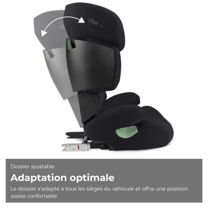 CYBEX Silla de Coche Solution X i-Fix Grupo 2/3 (15-36kg) de 3 a 12 años - Pure Black 3