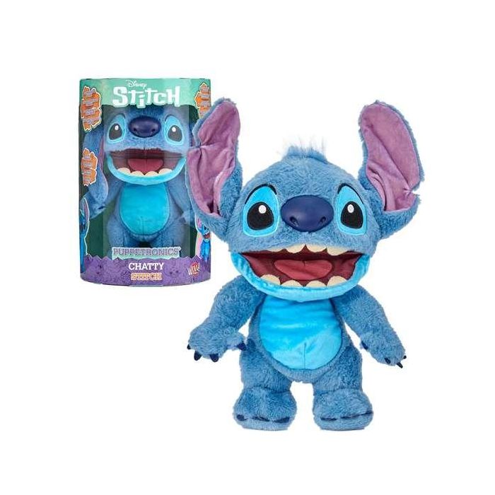 Peluche interactivo chatty stitch con mas de 100 sonidos y movimientos. responde al tacto y funciona como marioneta.33,5x25x14 cm 1 Peluche interactivo chatty stitch con mas de 100 sonidos y movimientos. responde al tacto y funciona como marioneta.33,5x25x14 cm 1