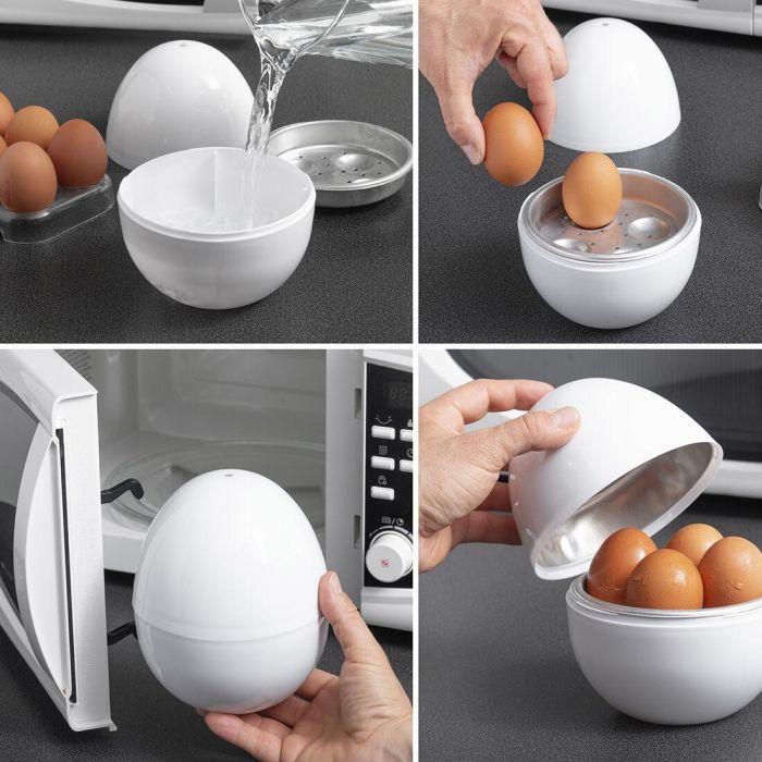 Cuecehuevos para Microondas con Recetario Boilegg InnovaGoods 4