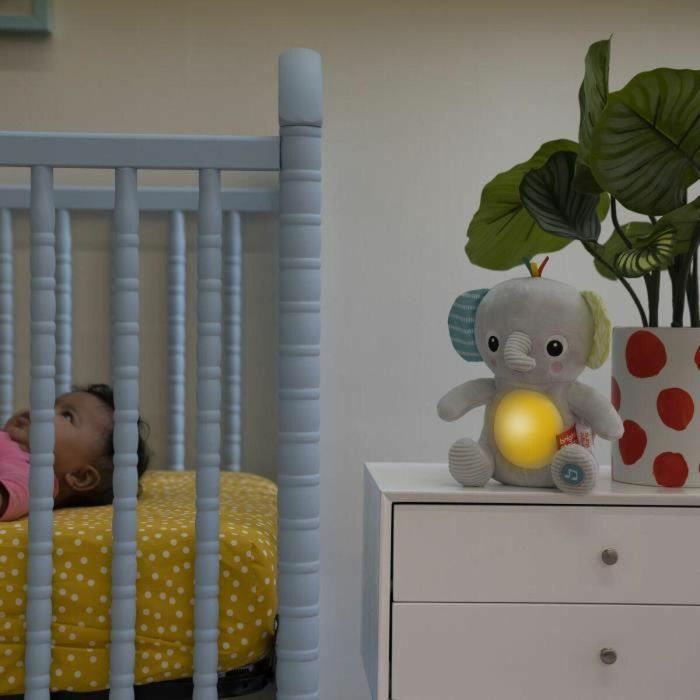 Bright Starts Toy Elephant Plush Hug-A Bye Baby, hijos y Lumenes 4