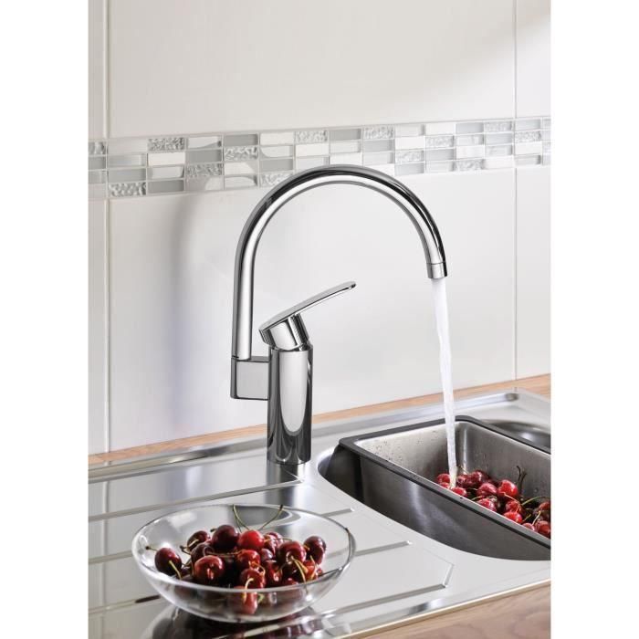 Grifo para Cocina Grohe Wave Cosmopolitan - 32449001 Forma de C Metal 1