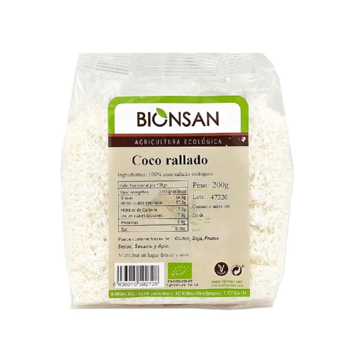 BIONSAN Coco Rallado Ecológico 200 Gr