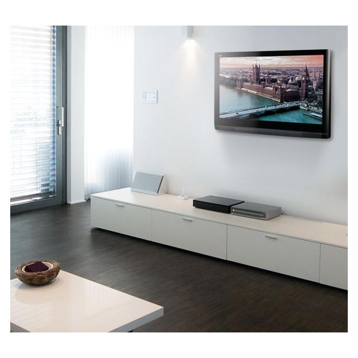 B-Tech Ultra-Slim Universal Flat Screen Wall Mount, up to 47”, 75 x 75 - 200 x 200 VESA, Black 3