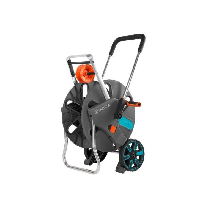 Gardena Aquaroll L Enrollador de manguera con ruedas, mango telescópico y conexión antigoteo, resistente a heladas 7 Gardena Aquaroll L Enrollador de manguera con ruedas, mango telescópico y conexión antigoteo, resistente a heladas 7