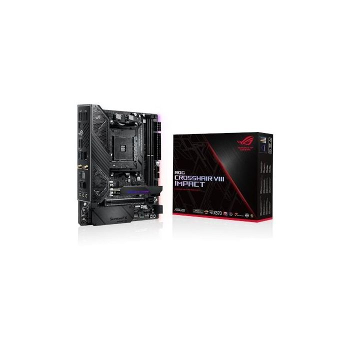 ASUS ROG Crosshair VIII Impact X570 ITX Placa Base AM4 Mini DTX DDR4 para AMD Ryzen 9 ASUS ROG Crosshair VIII Impact X570 ITX Placa Base AM4 Mini DTX DDR4 para AMD Ryzen 9