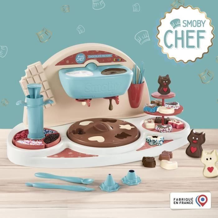 Smoby Chef Chocolat Factory - Taller de chocolate + Libro de recetas - Taller de cocina - Muchos moldes y accesorios - A partir de 5 años 2 Smoby Chef Chocolat Factory - Taller de chocolate + Libro de recetas - Taller de cocina - Muchos moldes y accesorios - A partir de 5 años 2