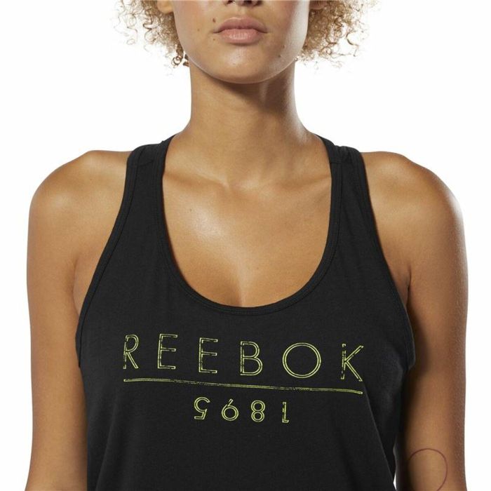 Camiseta para Mujer sin Mangas Reebok 1895 Race Negro XS 3