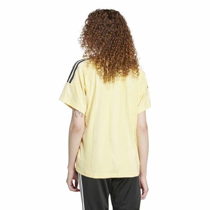 Camiseta de Manga Corta Hombre Adidas Tiro Cut 3 Bandas Jacquard Boyfriend Beige 2