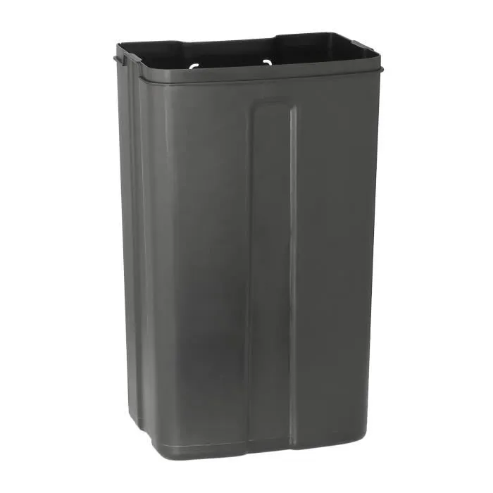 Kitchen Move Cubo de basura con pedal GREENWICH - 40L - Acero inoxidable 4