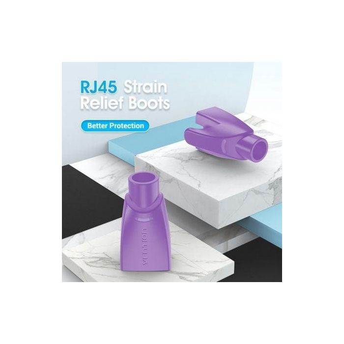 Funda Protectora RJ45 Vention IODV0-100/ 100 uds/ Morada 1 Funda Protectora RJ45 Vention IODV0-100/ 100 uds/ Morada 1