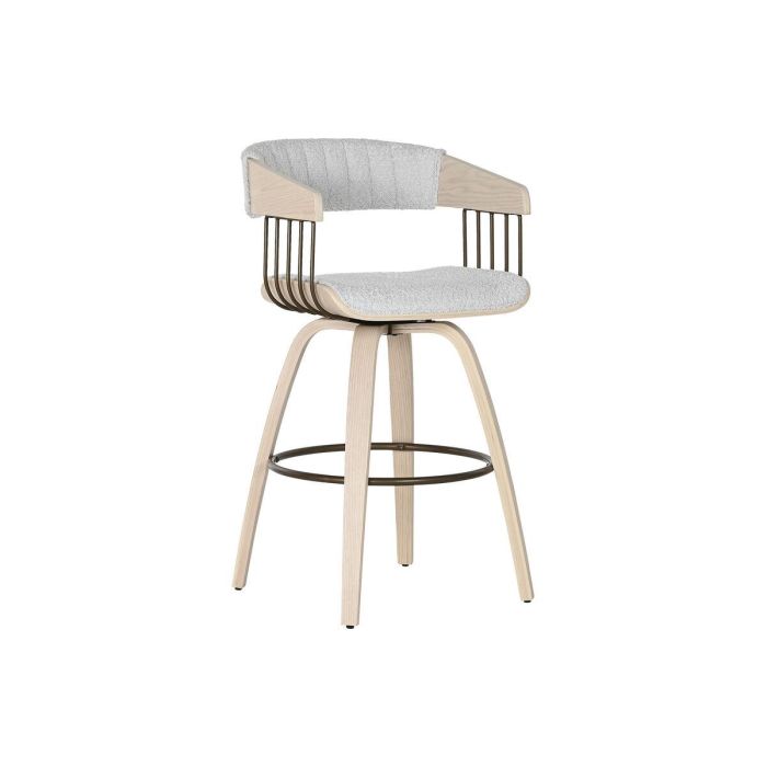 Silla Scandi DKD Home Decor Gris 55 x 76.5 x 51 cm Silla Scandi DKD Home Decor Gris 55 x 76.5 x 51 cm