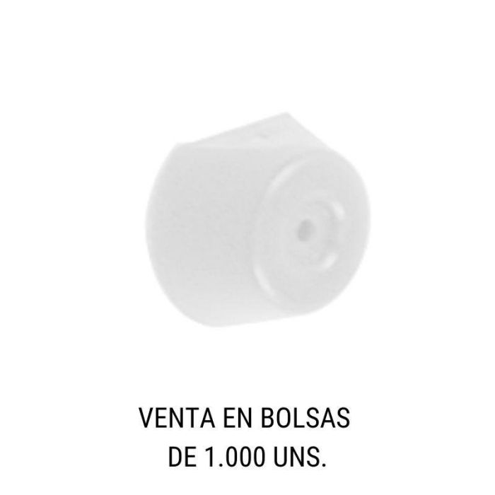 Herrajes ALK Soporte de Estante Medio Punto Blanco - Pack de 1000 Unidades
