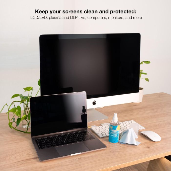 Tooq TQSC0016 Kit Limpiador de Pantallas Spray 150ml + Paño Microfibra 2