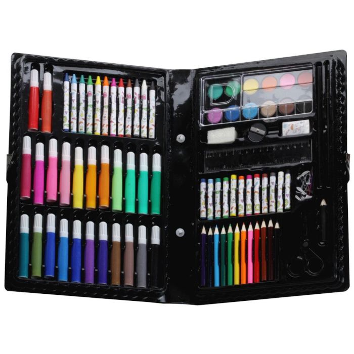 Createur de Genie Maleta de Colorear 86 Piezas con Rotuladores, Crayolas, Ceras, Acuarelas y Lápices 1