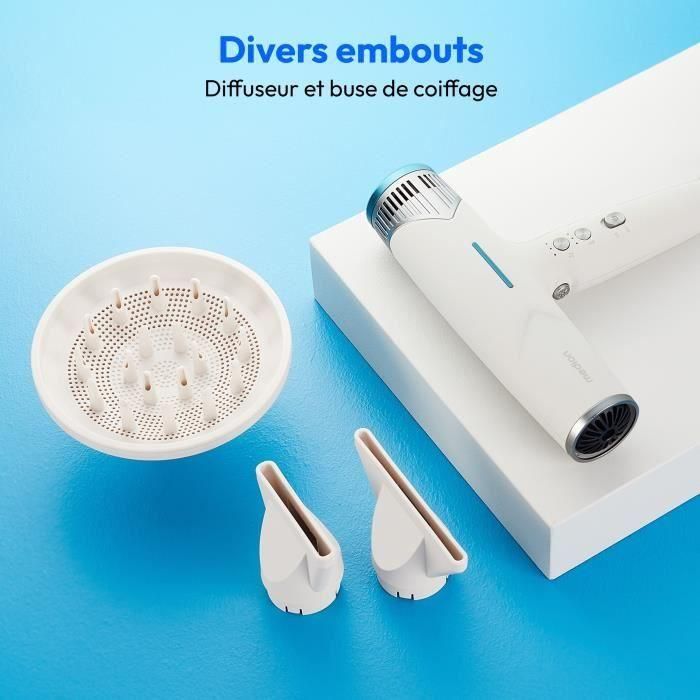 Medion MD19984 Secador de Pelo 1500W, 3 Velocidades, Temperatura 105°C, Blanco 5 Medion MD19984 Secador de Pelo 1500W, 3 Velocidades, Temperatura 105°C, Blanco 5