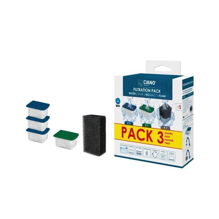 CIANO pack 3 meses cartuchos de filtración talla S 1 CIANO pack 3 meses cartuchos de filtración talla S 1