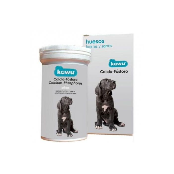 Calier Kawu Calcio y Fósforo - Complemento Nutricional para Cachorros y Lactancia - 100 Comprimidos