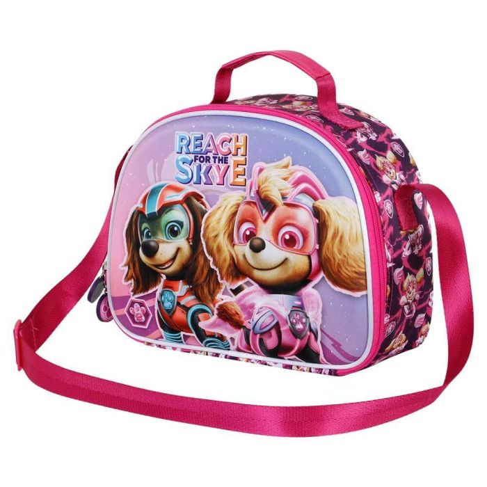 Bolsa Portamerienda 3D Mighty Paw Patrol La Patrulla Canina Rosa 1