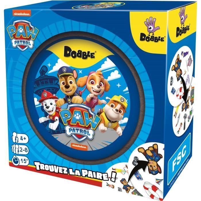 Dobble: Pat Patrouille|Zygomatic - Juego de mesa - 5 minijuegos - a partir de 6 años Dobble: Pat Patrouille|Zygomatic - Juego de mesa - 5 minijuegos - a partir de 6 años