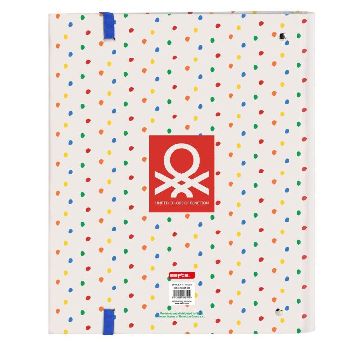 Carpeta de anillas Benetton Topitos (27 x 32 x 3.5 cm) 1 Carpeta de anillas Benetton Topitos (27 x 32 x 3.5 cm) 1