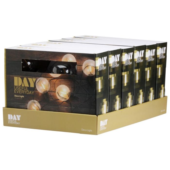 Day Guirnalda 10 LEDs Luz Cálida Con Temporizador IP44 para Exteriores 7.5m 3 Day Guirnalda 10 LEDs Luz Cálida Con Temporizador IP44 para Exteriores 7.5m 3