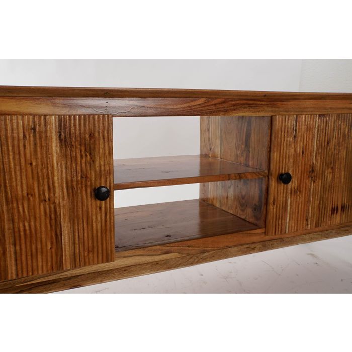 Mueble de TV DKD Home Decor Marrón Negro Marrón claro 145 x 42 x 61 cm 145 x 40 x 60 cm 2