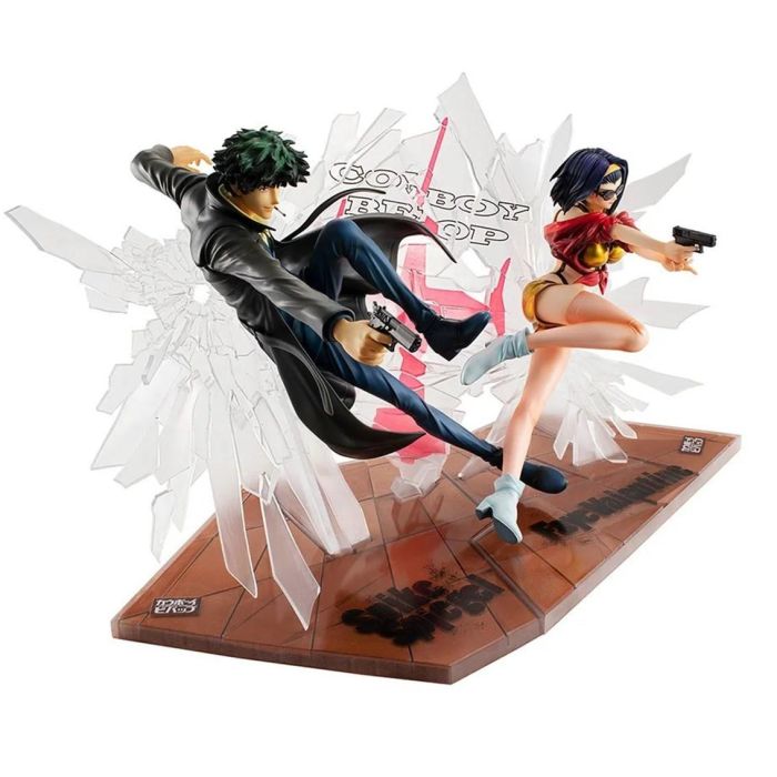 Megahouse Figura Cowboy Bebop Spike & Fak 1/8 PVC Estatua 21cm y 22cm 1