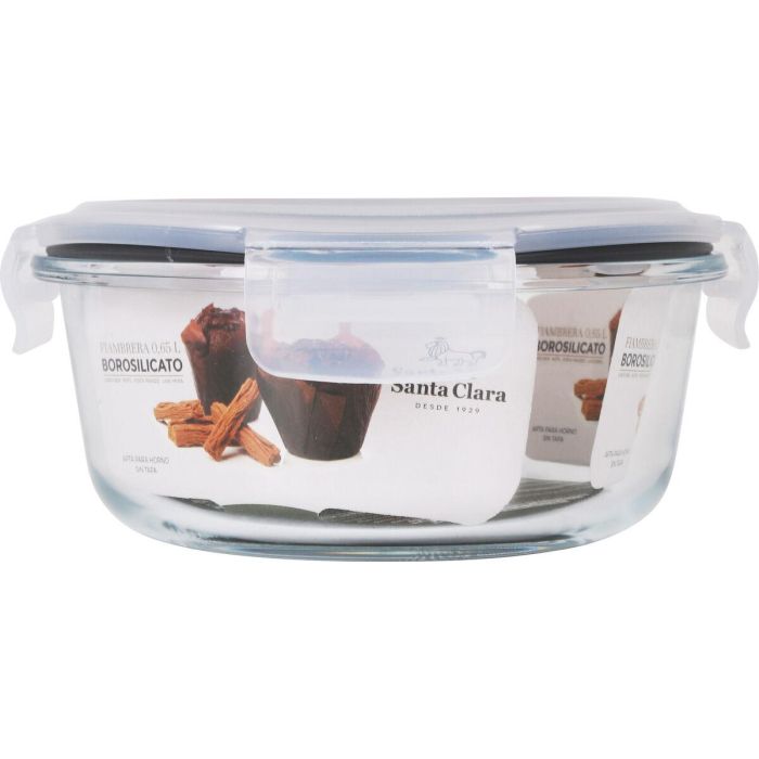 Fiambrera Hermética Santa Clara Transparente 650 ml (6 Unidades) 1 Fiambrera Hermética Santa Clara Transparente 650 ml (6 Unidades) 1